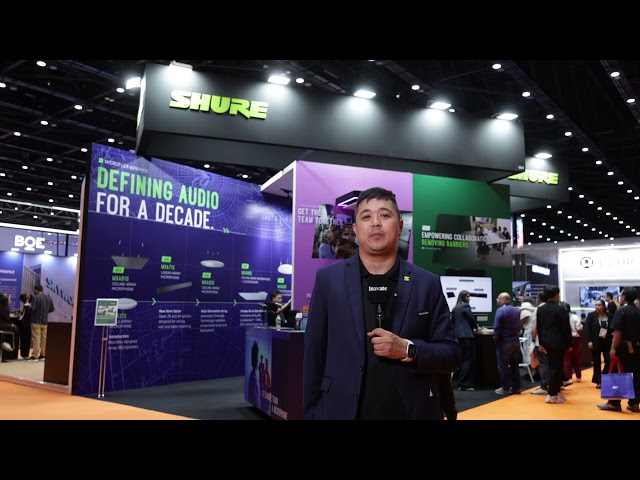 Shure showcases IntelliMix and MXA925 highlights | Product Demo | InfoComm Asia 2026