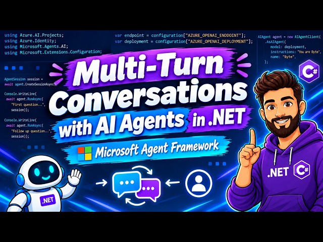 🤖 Microsoft Agent Framework: How do you make an AI agent remember the previous turn?