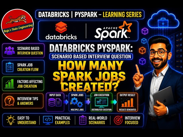 49. Databricks & Spark: Interview Question(Scenario Based) - How many spark jobs get created?