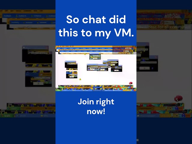 So chat did this to my VM...