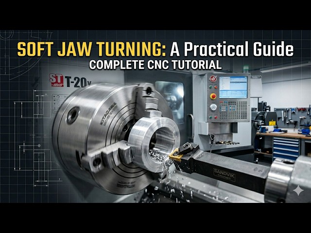 How to Turn Soft Jaws Like a PRO (CNC Lathe Tutorial)