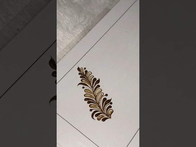 leaves tutorial 🌿#mehndi #hennadesign #creativehenna #viral #tutorial #shorts