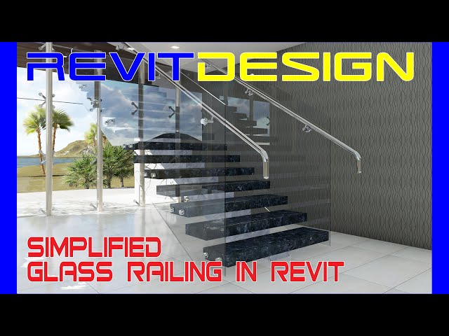 RD107. How to make a Glass Railing in Revit. Modern Glass Railing in Revit.