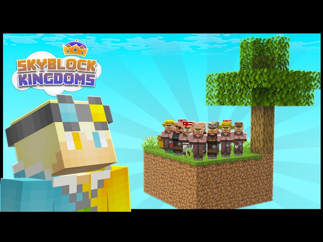 I Stole Villagers on the First Skyblock SMP