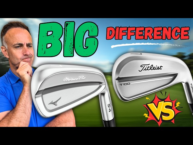 I'M SHOCKED!! Mizuno S-4 Iron VS Titleist T100 Iron