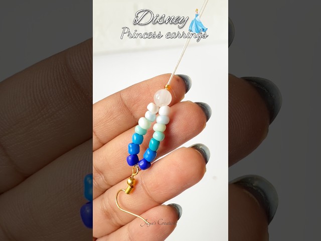 DIY Disney Princess Inspired Earring #diy #handmade #craftyhome #art #youtubeshorts #shorts #viral