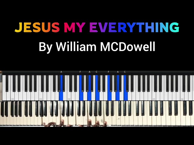 How to Play Jesus my Everything by William MCDowell | Piano Breakdown 