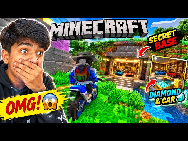 OMG ! 😱 GTA 5 vs MINECRAFT 🔥 secret base and Dimand car !? 🚩