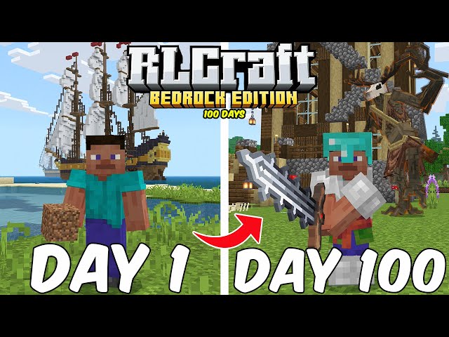 100 Days in RLCRAFT Bedrock Edition