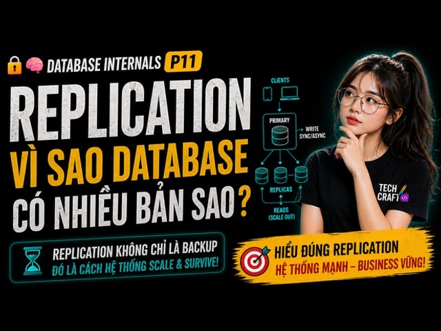 🧠 Database Internals P11: Tại Sao Một Database Là Không Đủ? Hiểu Rõ Về Replication & Replication Lag