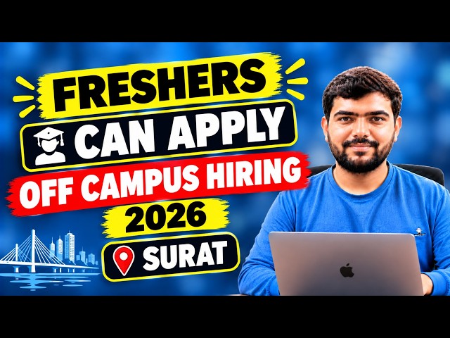 Freshers Off-Campus Hiring 2026 in Surat #career #jobs #hiring #freshers #walkthrough #jobsearch