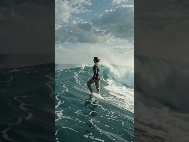 Walking in the Giant Waves