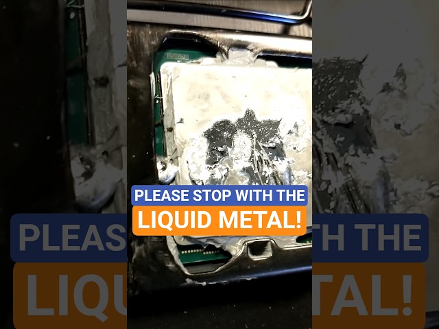 Stop with the Liquid Metal please 🥺 #computerrepair