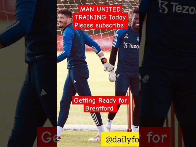 Manchester United training today see Onana, Hojlund, Rashford, Mctominay in actio #manchesterunaited