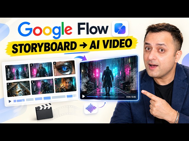 How to Use Google Flow Storyboard Studio 🔥 | Free AI Video Generator (Text to Video)
