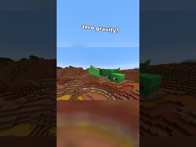 What does Minecraft look like with 0 gravity?