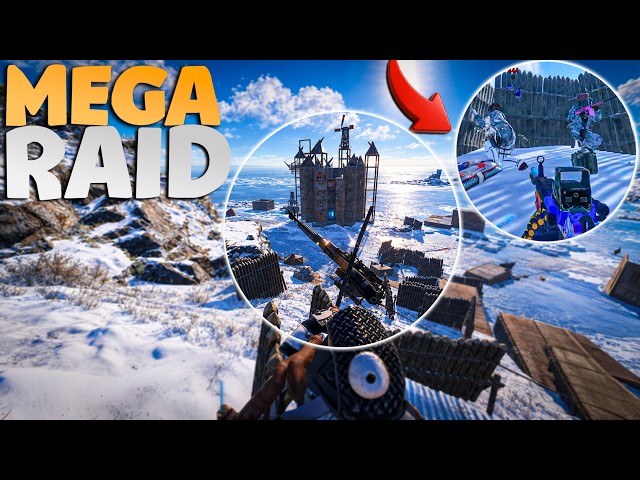 THE WHOLE SERVER WAS HERE TO RAID THIS BASE - MEGA RAID
