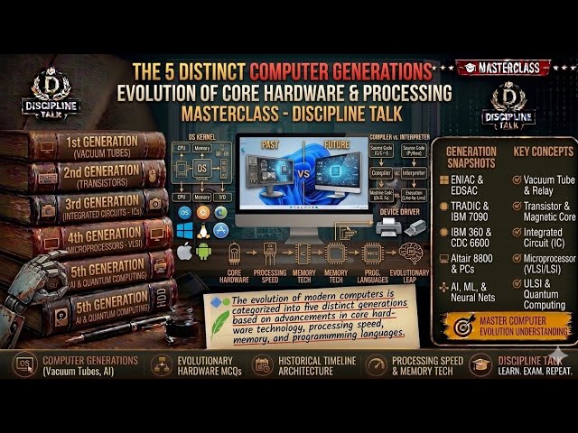 Generations of Computers Explained | 1st to 5th Generation