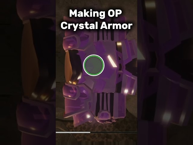 MAKING OP CRYSTAL ARMOR #theforge #roblox #forge #funny #crystal #cool #shorts #armor #magenta #fyp