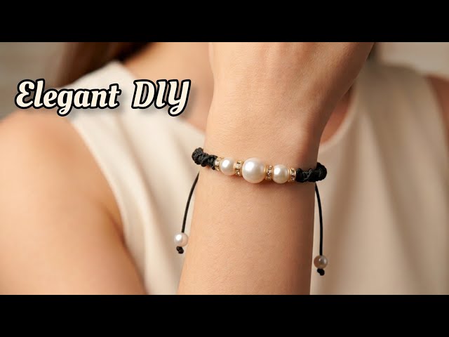 ✨ Luxury Macramé Pearl Bracelet | Easy DIY Jewelry Tutorial