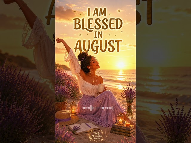 I'm blessed in August 💛 say it out loud and watch the month move #shorts