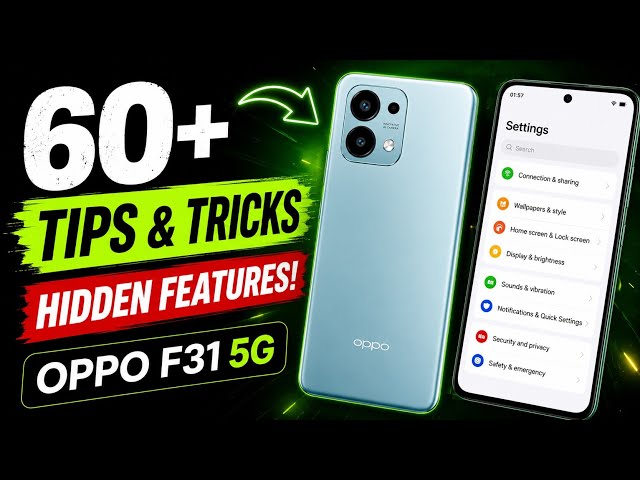 . Oppo F31 5G 🔥 Top 60+ Tips, Tricks & Hidden Features | Must Try Settings!