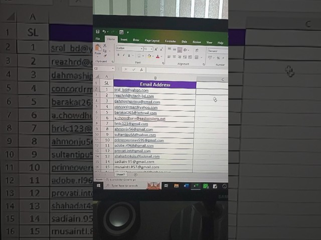 অফিস কাজের গতি বাড়ান: Excel Bulk Email ট্রিক! 📈 #excel #shortcut #shorts