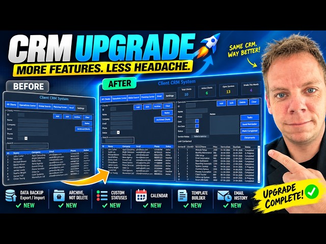 My CRM Software Built in Excel Just Got a Major Upgrade