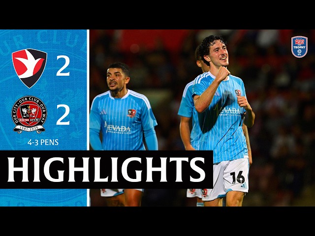 Highlights: Cheltenham Town 2 Exeter City 2 (4-3 Pens) EFL Trophy Group Stage