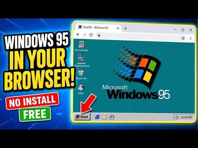 Experience Windows 95, 98 & ME Without Installing Anything!