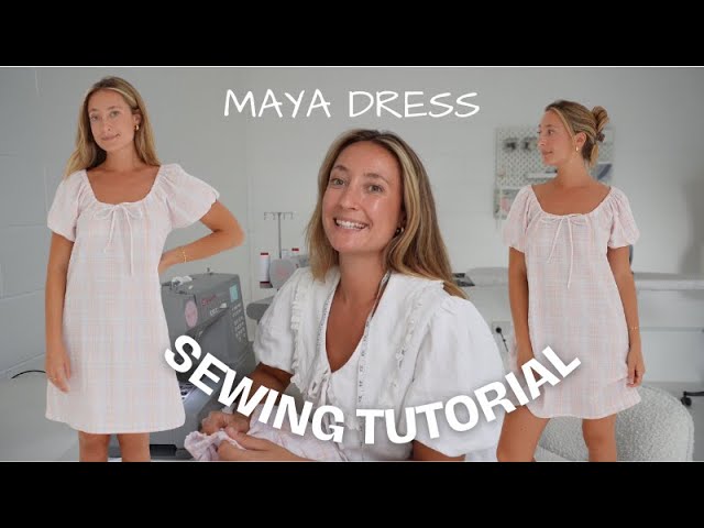 MAYA DRESS - beginner sewing tutorial with sewing pattern