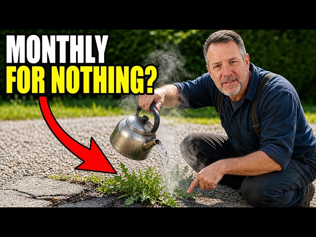 The Amish Method to Remove Weeds From Your Driveway Forever (No Chemicals)