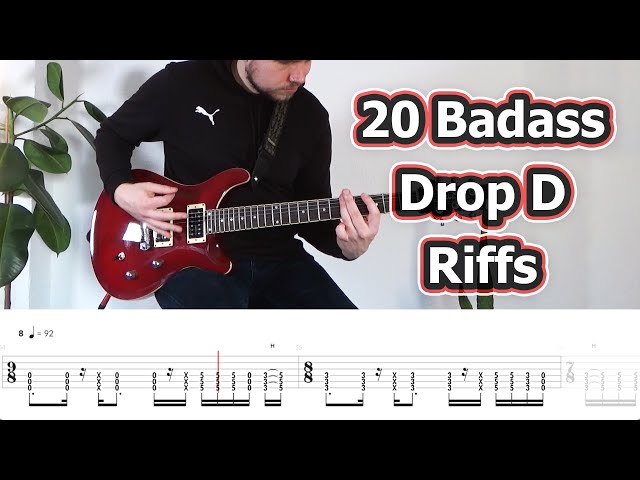 20 Badass Drop D Guitar Riffs (with Tabs)