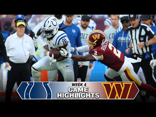 Indianapolis Colts vs. Washington Commanders Game Highlights | 2026 NFL Season Week 4