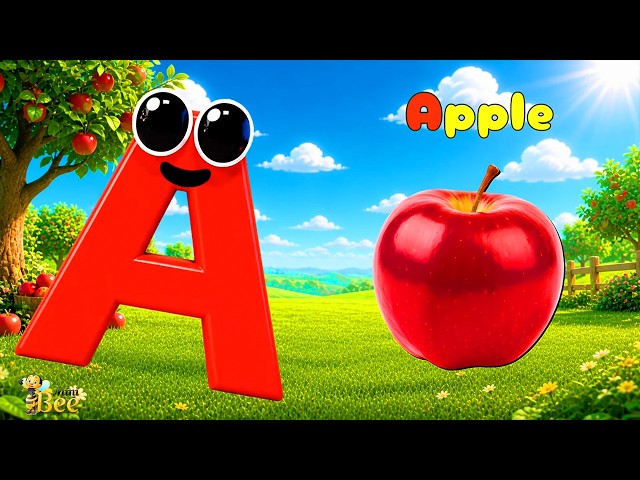 ABC Phonics Song | A Is for Apple | Learn Letter A for Kids