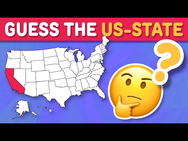 GUESS THE US-STATE ON THE MAP 🇺🇸 | Geography Quiz