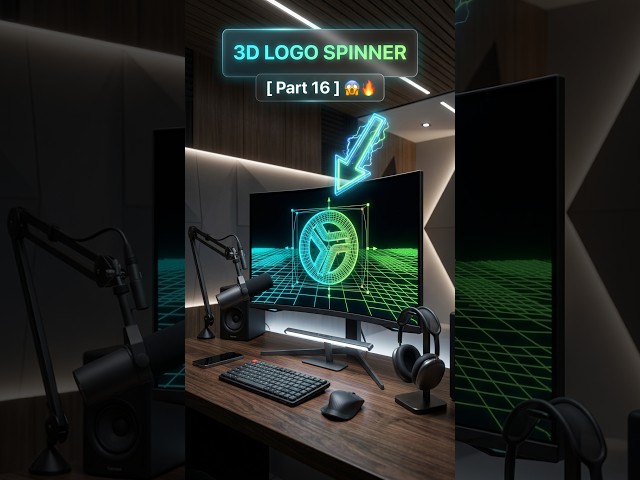 Make professional 3D logo animations for free 🚀👀 [Part 16]
