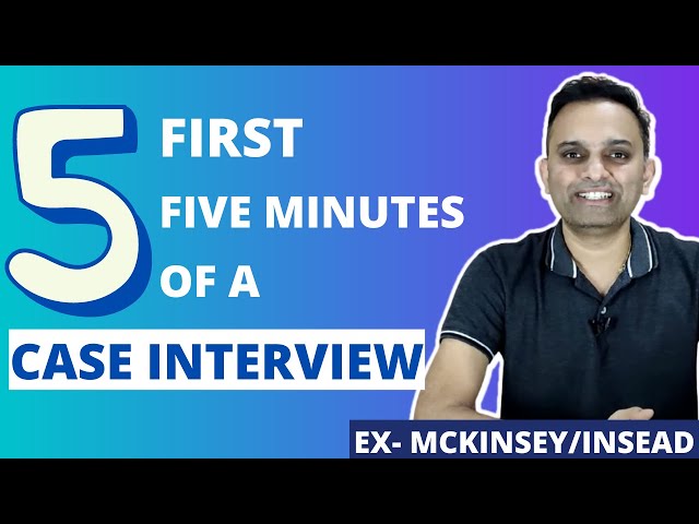 Speak these "EXACT" 5 sentences in the interview Management Consulting Case Interview Basics