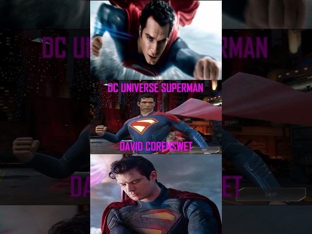 Henry Cavill vs David Corsenswet Supermoves - Comparison | Injustice 2 Mobile