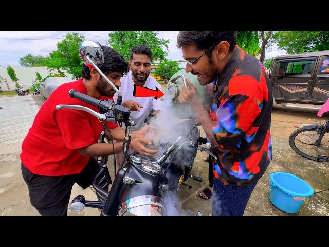 Liquid Nitrogen In Kartar’s New Bike *PRANK ON KARTAR*
