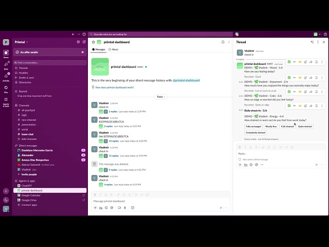SlACK IMPLEMENTATION OF PRIMTAL