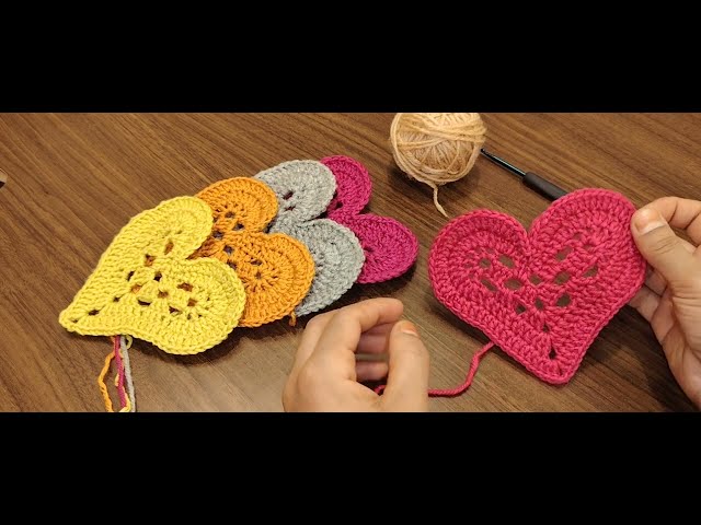 إليكِ طريقة تعلم عمل قلب بالكروشيه بكل سهولة وبساطة، خطوة بخطوة 🧶❤️✨#كروشيه #تعليم #هواية #فن