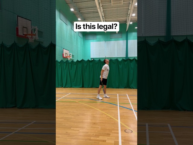 Blowing a badminton shuttle | Legal or Not?