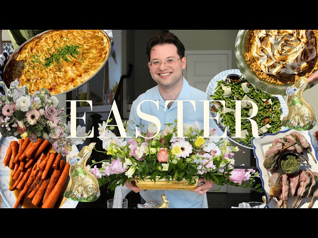 Hosting Easter Dinner from Start to Finish | Plan, Shop, Prep & Cook with Me | Harrison Wallace