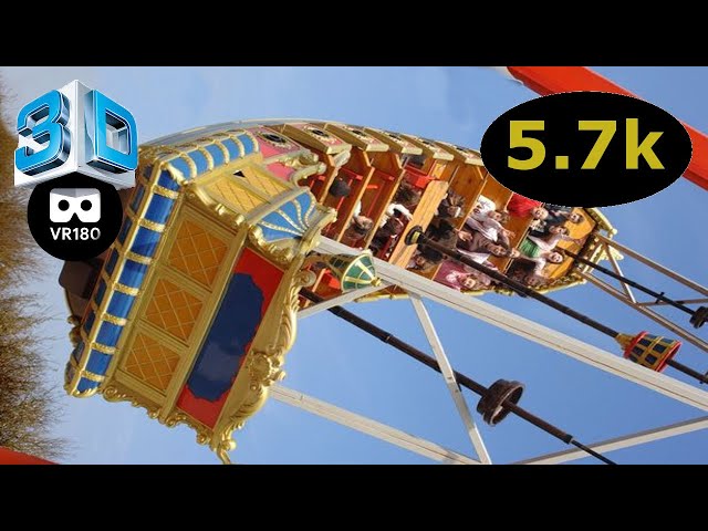 VR180 Insta360 Evo 5.7k Test pirate ship ride part1