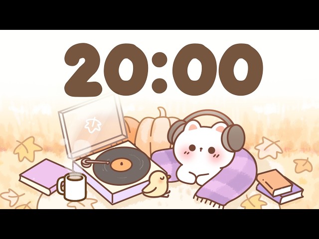 20 Minute Timer 🐱 Study Timer for Classroom Focus