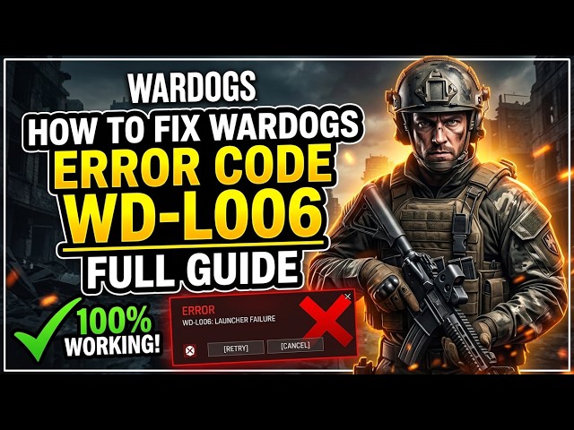How To Fix WARDOGS Error Code WD-L006 | Full Guide