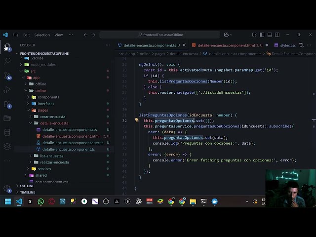 Cambiando el diseño de detalle de Encuesta | Angular