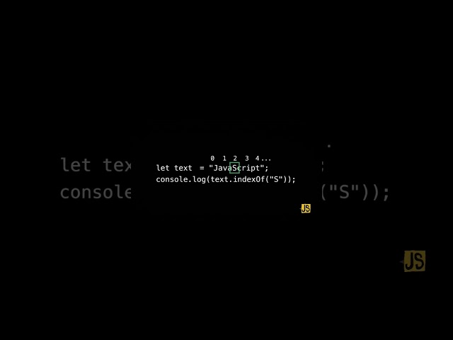 🔥 JavaScript indexOf() Explained in 10 Seconds!#shorts #viral