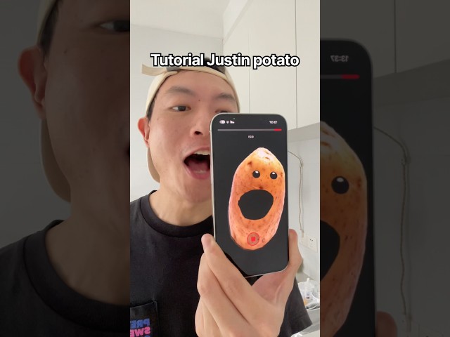 Tutorial Justin Potato 🥔🎤😎 #funny #shorts #fyp #trending #viral